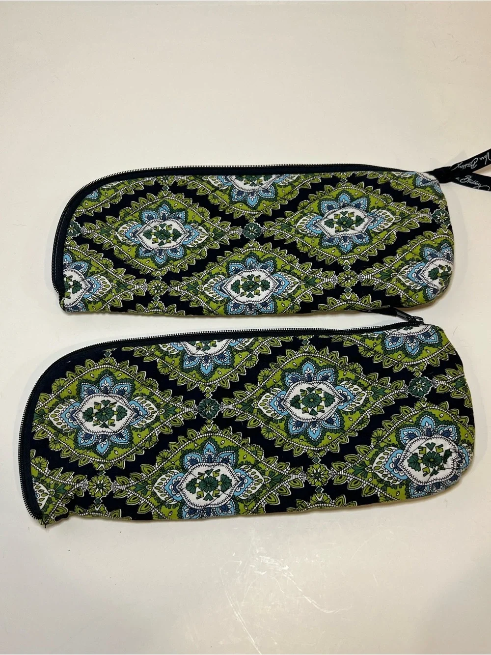 Vera Bradley Cambridge Sherry Quilted Paisley Zipper Pouches Bags